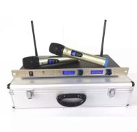 ไมค์โครโฟน ไมค์ลอยคู่ ชุดรับ-ส่งไมโครโฟนไร้สาย UHF WIRELESS Microphone รุ่น 333 LXJ พร้อมกระเป๋าไมค์แบบอลูมิเนียม