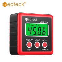 Neoteck 4x90° Digital Angle Gauge Finder Protractor Inclinometer 0.01° Resolution Level Box With Backlit LCD Display