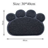 กันน้ำ PET Cat Litter Mat พับ EVA Double-Layer Cats Mat ด้านล่างลื่น Pet Litter Cat Mat ชั้น Pet Litter Catcher Mat