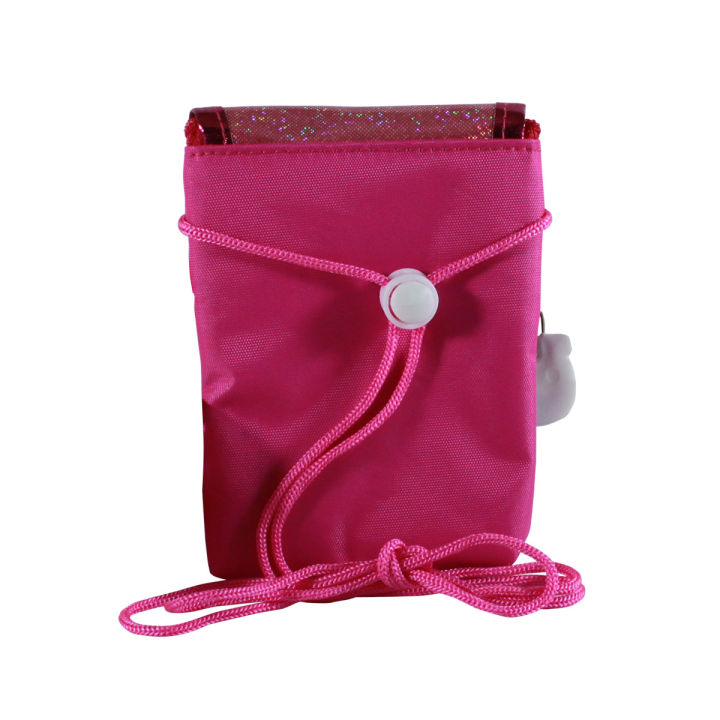 กระเป๋าคล้องคอเด็กผู้หญิงสีชมพู-pony-pn72-393