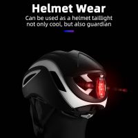 Bicycle Tail Light Road Warning Helmet Light Rear Bag Light Cycling Mini Portable Bike Accessories