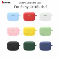 for Sony LinkBuds S Silicone Case CoverSilicone Soft Skin Shockproof Case With keychian for Sony LinkBuds S Protective Cover Wireless Earbud Cases