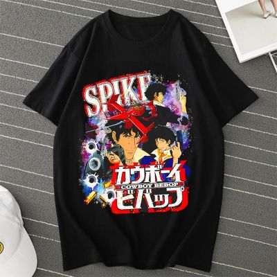 90S Vintage Anime Cowboy Bebop Shirt Spike Spiegel Tshirt Anime Tee Japanese Classic Anime Tshirts Vintage Pattern