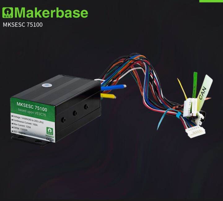 makerbase-vesc-75100-75โวลต์100a-ขึ้นอยู่กับเบนจามิน-vesc6-highpower-สำหรับสเก็ตบอร์ดไฟฟ้า-สกูตเตอร์-ebike-ควบคุม