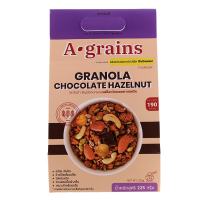 A Grains Granola Chocolate Hazelnut 225g. Fast shipping cereal breakfast