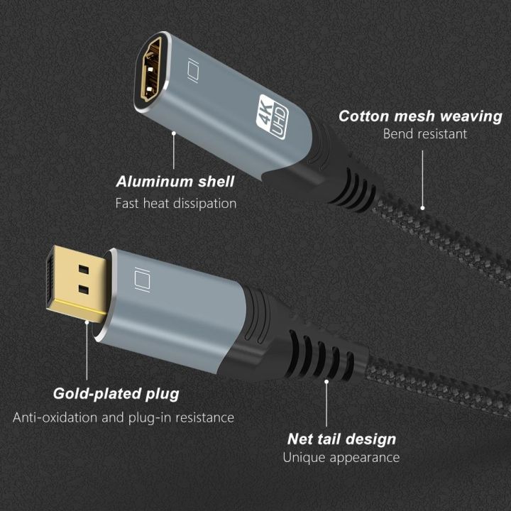 cw-displayport-to-cable-1-2-60hz-120hz-1080p-hdr-earc-for-lapator-ps4-5