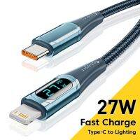 ZF ESSAGER 20W USB C สายเคเบิ้ลได้อย่างรวดเร็วสายชาร์จสำหรับ iPhone 14 13 12 Pro Max XR จอแสดงผลดิจิตอลสายสำหรับ Iphone ข้อมูลโทรศัพท์มือถือ