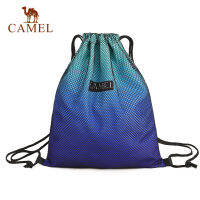 Camel Outdoor Swimming Bag กระเป๋าชายหาดสำหรับผู้ชายและผู้หญิง Drawstring Water-Repellent Backpack