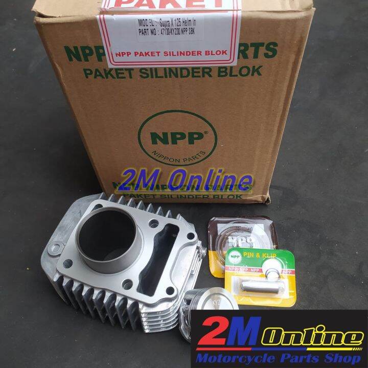 Cylinder Blok Kit Supra X 125 Helm In Set Piston NPP Lazada Indonesia