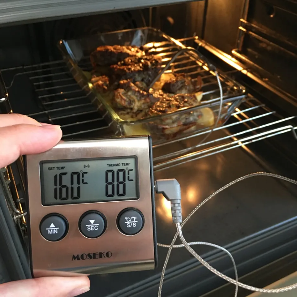 MOSEKO Digital Oven Thermometer Probe Sensor for Barbecue Food