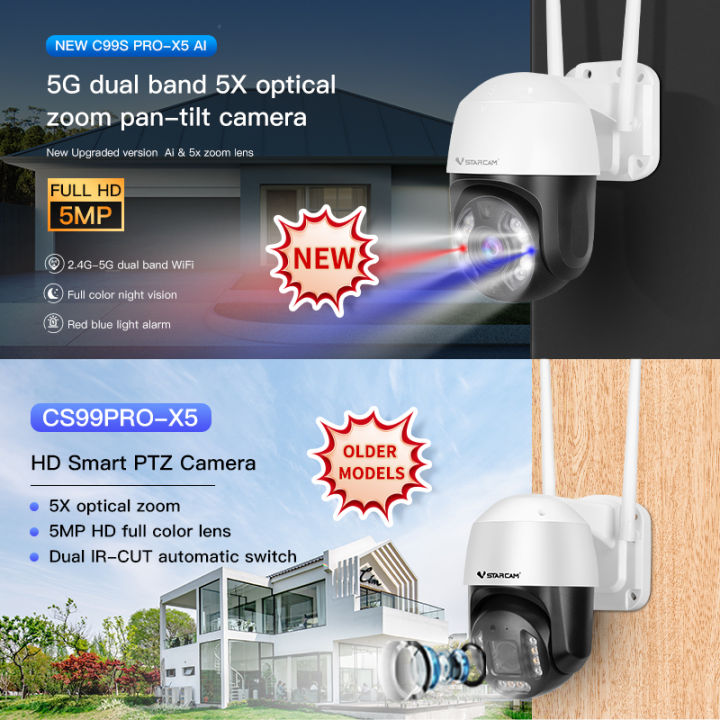 vstarcam-new-cs99-pro-zoom-x5-5-0mp-ซูม-5-เท่า-outdoor-ความละเอียด-5mp-wifi-5gกล้องวงจรปิด-ภาพสี