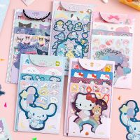 Sanrio Combination Sticker Kawaii Hello Kitty Kulome Cinnamoroll Melody Hand Account Decoration DIY Stickers Kids Toys Gifts