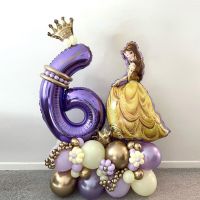 37pcs/Set Disney Beauty And The Beast Theme Princess Belle Foil Balloon 40inch Number Balloon Girl Birthday Baby Shower Party Balloons