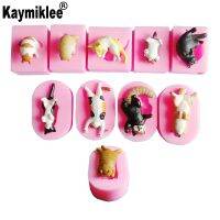 10 NEW Cats &amp; Dog Silicone Mold Fondant Mould Cat Butt Corgi Bulldog Chocolate Gumpaste Sugarcraft Cake Decorating Tool C373 Bread Cake  Cookie Access