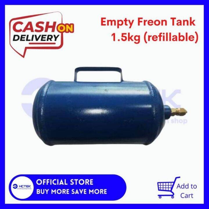 HCTEK Empty Freon Tank 1.5kg (Refillable) Lazada PH