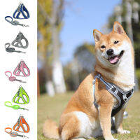 1Pc ทนทานสายรัดสัตว์เลี้ยงสะท้อนแสง Breathable ปลอดภัยสายจูงเชือกดึงสำหรับสุนัข Puppy