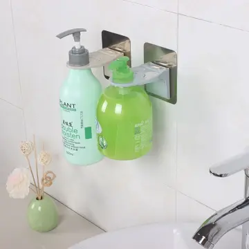 1pc Punch-free Shower Gel Organizer, Shampoo & Soap Holder, Bathroom Hand  Wash Bottles Rack