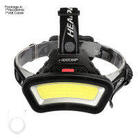 8000LM USB rechargeable LED Headlamp 200m Long Lighting Distance Wide Angle COB Head Light Lantern Use 2*18650 For Hike Outdoor