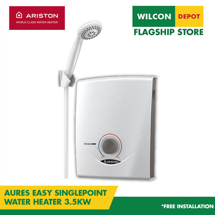 ARISTON Aures SB35E Easy Hook Single Point Water Heater 3.5kw by Wilcon  Depot | Lazada PH