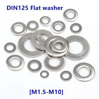 【2023】GB97 DIN125 304316 Stainless Steel Flat Washer Plain Gasket for M1.6 M2 M2.5 M3 M3.5 M4 M5 M6 M8 M10 Screws Bolts