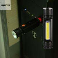 SHENYIA เวิร์คไลท์ ข้างใน ไฟฉายด้านข้าง มัลติฟังก์ชั่น ทรงพลัง ไฟฉาย LED การออกแบบไฟซัง แม่เหล็ก แบตเตอรี่แบบชาร์จ USB