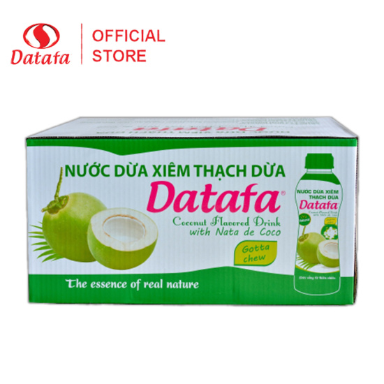 Nước dừa xiêm thạch dừa datafa - thùng 24 chai 500ml - ảnh sản phẩm 1