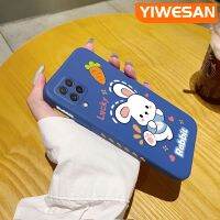 YIWESAN เคสปลอกสำหรับ Samsung A22 4G M22แครอทกระต่ายลายการ์ตูนเคสขอบสี่เหลี่ยมนุ่มบางเคสมือถือเคสซิลิโคนเคสป้องกันการกระแทก