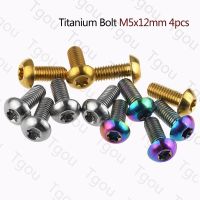 Tgou Titanium Bolt M5x12mm Torx Head Screw for Water Bottle Cage Fixing Bolts Air Pump Holder Fixed Screws 4pcs