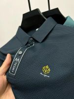 High end Ice Silk Breathable Short Sleeve Mens Polo Shirt New Summer Fashion Exquisite Embroidery T-shirt Luxury Top Casual Men Towels