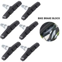 1-6pcs Bike Brake Blocks Rubber Cycling Part Tools MTB Mountain Road Bicycle Lightweight V-brake Shoes Pads Bicycle Accessories Other Bike parts