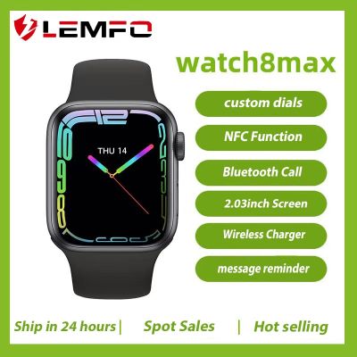 ZZOOI LEMFO WS88 Smart Watch Men Series 8 NFC Smartwatch Women 2022 Wireless Charge Bluetooth Call 1.96inch HD Screen Sport Waterproof