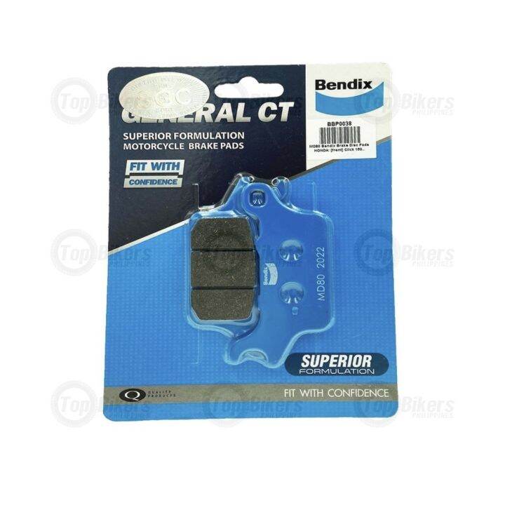 Bendix Brake Pad MD80 Click 125/125i V2 150/150i Game Changer Lazada PH