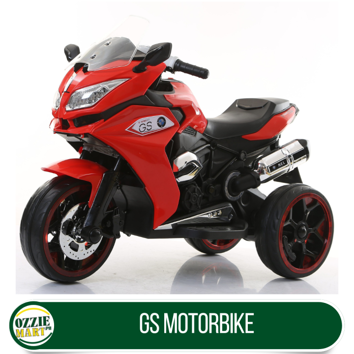 OZZIEMART.PH GS Rideon Kiddie Bike Outdoor Motor, Electric Ride On 3 Wheel Motorbike GS1
