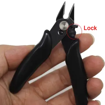 1pcs Diagonal Pliers Small Soft Cutting Electronic Pliers Mini Wire Cutters  Wire Insulated Rubber Handle Model Hand Tools