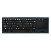 Logitech K830 Illuminated Living-Room Keyboard with Built-in Touchpad – Easy-access Media Keys and Shortcut Keys for Windows or Android