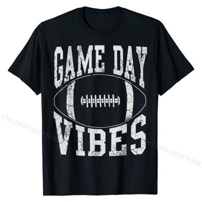 Football Game Day Vibes Funny Sayings Men Women Kids Boys T-Shirt Custom Tshirts Tops T Shirt for Men Fashion cosie T Shirt