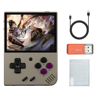 For MIYOO Mini Plus Retro Handheld Game Console 64G 3.5Inch IPS Screen Linux System Game Player ChildrenS Gifts