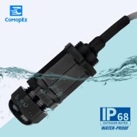 [Hot A] RJ45ลวดแลนอีเทอร์เน็ต IP68กันน้ำเทอร์มินัลเชื่อมต่อเชื่อมต่อได้อย่างรวดเร็วหุ้มสายไฟกล่องรวมสายไฟปิดผนึก6ชนิด