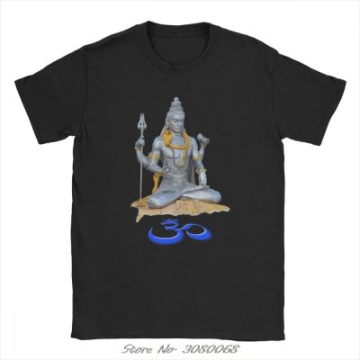 Shiva Om T-Shirts MenS Short Sleeve Hip-Hop Tees O-Neck Pure Cotton Clothes Summer Casual T Shirt Streetwear