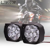 ♚☢ไฟหน้าตัดหมอกกันน้ำรถจักรยานยนต์โคมไฟ Led 10W พร้อมสวิตช์สำหรับ Kawasaki ZZR600 ZX10R ZX12R ZX6R ZX14R Z750 Z1000SX