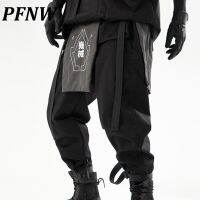 PFNW Spring Summer Mens Fashion Loose Casual Detachable Harun Safari Style Pants Trendy Splicing Handsome Tide Trousers 12Z1144