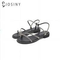 Josiny womens shoes, Korean sandals, low-heeled high-heeled shoes, soft and fashionable beige and black, size 35-39 in stock