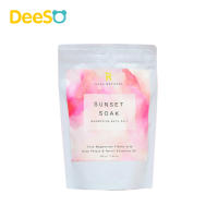 DeeSO Sun Set Magnesium Bath Flakes Rose Petal เกลือแมกนีเซียมแช่ตัว แช่เท้าเพื่อผ่อนคลาย น้ำมันหอมระเหย Basil &amp; Neroli Oils