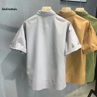 เสื้อโปโลแขนสั้นลําลอง คอปกตั้ง พิมพ์ลาย สีพื้น สไตล์อังกฤษ ระดับไฮเอนด์ เหมาะกับฤดูใบไม้ผลิ และฤดูร้อน สําหรับผู้ชาย