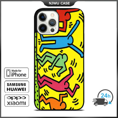 Keith Haring 8 Phone Case for iPhone 14 Pro Max / iPhone 13 Pro Max / iPhone 12 Pro Max / XS Max / Samsung Galaxy Note 10 Plus / S22 Ultra / S21 Plus Anti-fall Protective Case Cover
