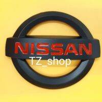 โลโก้ nissan สีแดงดำ  ขนาด 11.5 cm.