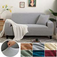 Jacquard Elastic Corner Sofa Cover Polar Fleece Solid Couch Cover L-shape Sofa Slipcover Bench Covers 1234 Seats Protector