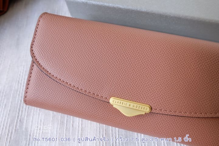 กระเป๋าสตางค์แบรนด์แท้-tailian-3พับยาว-พร้อมกล่อง-no-t5601-036