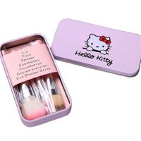 7Pcs Hello Chubby แปรงแต่งหน้า Blush Up เครื่องมือยาวแบบพกพาแปรงรองพื้น Pincel Maquiagem Make Up ขายปลีกบรรจุ Face