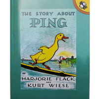 เรื่องราวเกี่ยวกับ Ping โดย Marjorie Flack การศึกษาหนังสือภาพภาษาอังกฤษบัตรการเรียนรู้หนังสือนิทานสำหรับเด็กทารกของขวัญเด็ก-hsdgsda